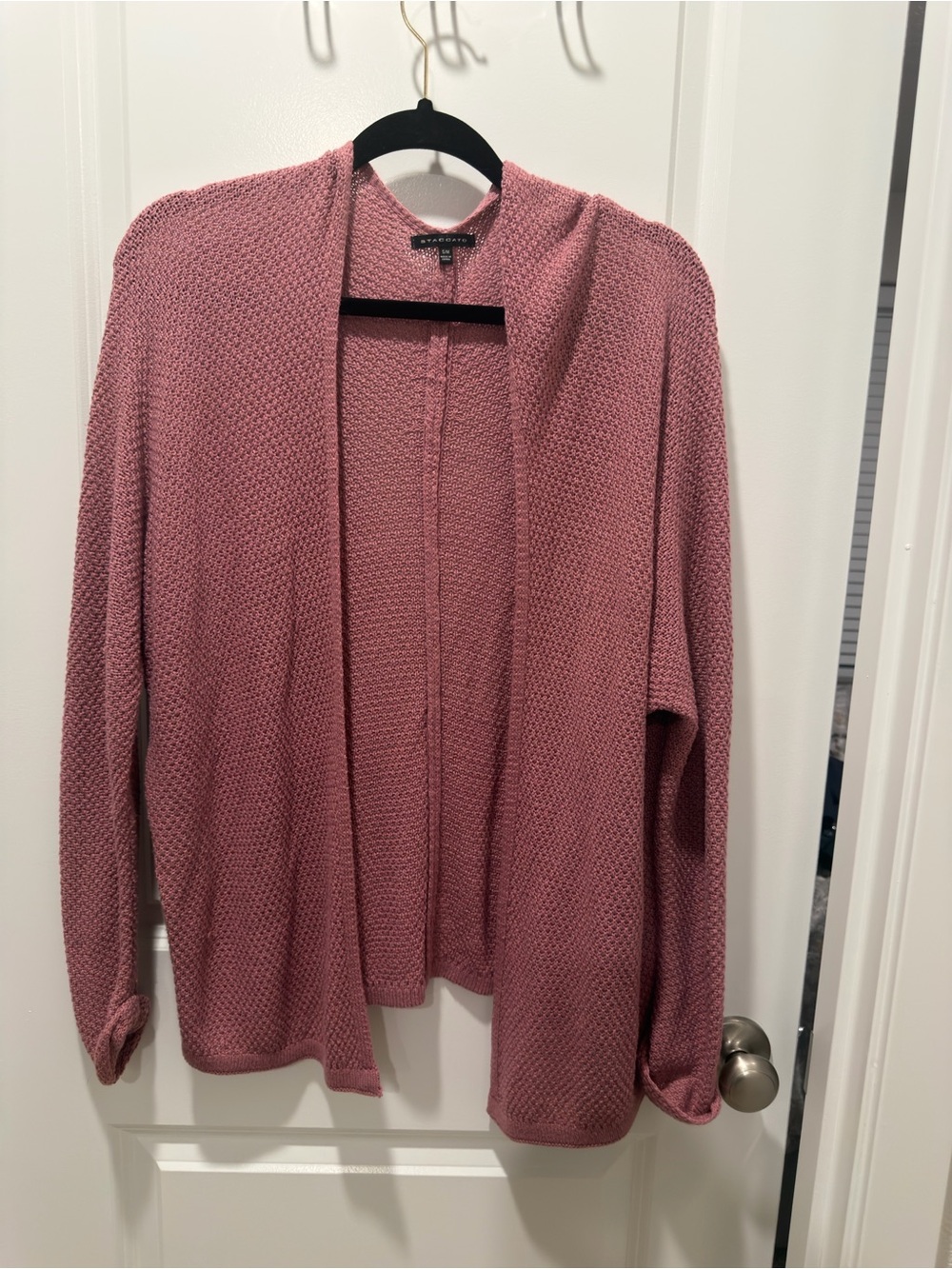 Staccato Dusty Rose Open-Front Knit Cardigan